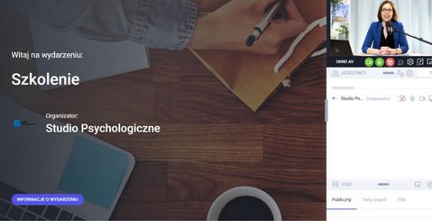 Doświadczony trener Studio Psychologicznego prowadzący szkolenie online dla specjalistów